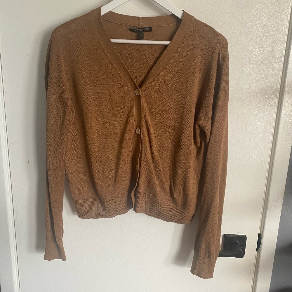 Banana Republic fine copper cardigan